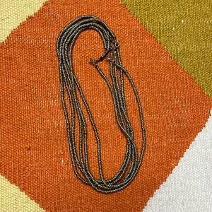 5 handmade kuchi tribal heishe metal spacer beads necklace